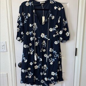 Lovestitch Navy Floral Dress